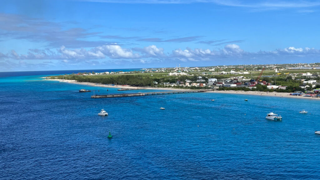 As we were about to dock in Grand Turk on the Carnival Venezia