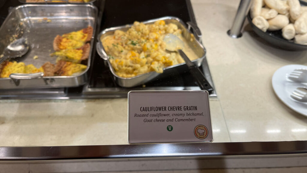 Some of the food at the Lido Marketplace lunch buffet