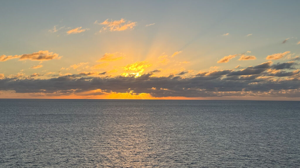 Sunset at Grand Turk from the Carnival Venezia