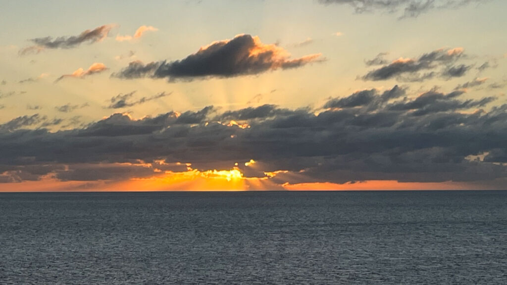 Sunset at Grand Turk from the Carnival Venezia