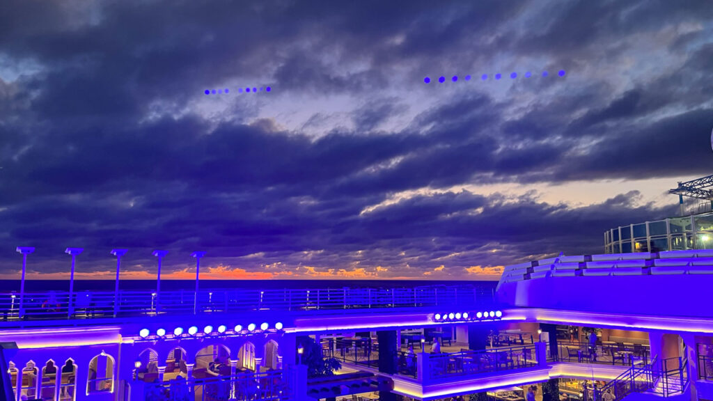 Sunset at Grand Turk from the Carnival Venezia