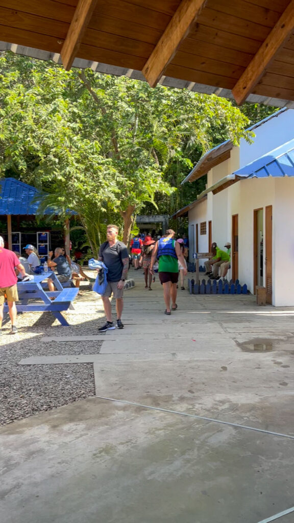 Near the admission purchase area and entrance for Damajagua 27 Falls in the Dominican Republic