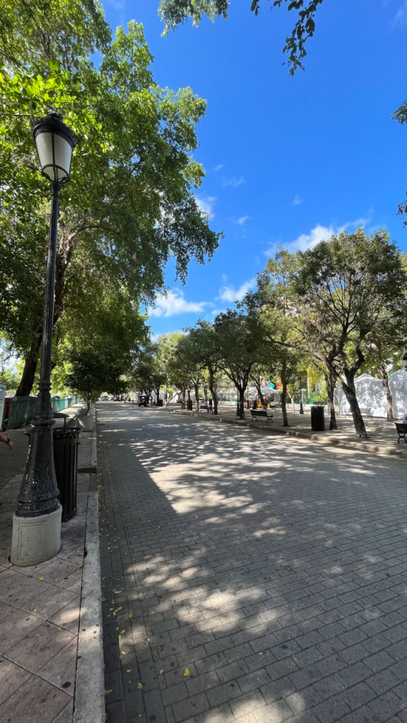 Our walk down Paseo de la Princesa in San Juan, Puerto Rico