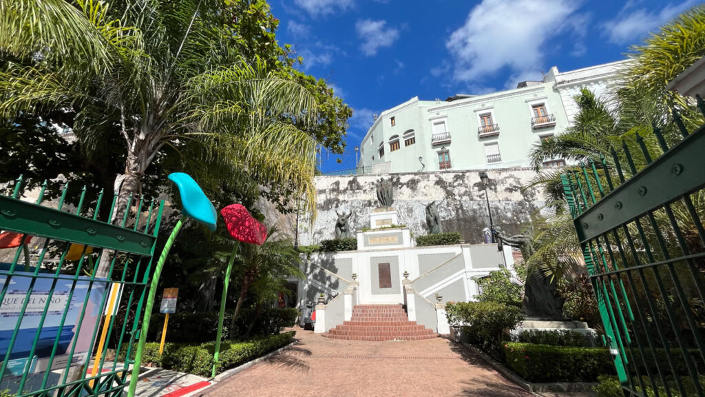 During our walk down Paseo de la Princesa in San Juan, Puerto Rico