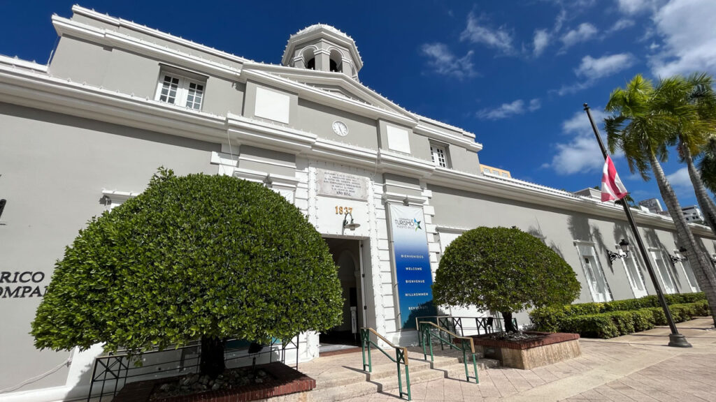 The Puerto RicoTourism Company on Paseo de la Princesa in San Juan, Puerto Rico