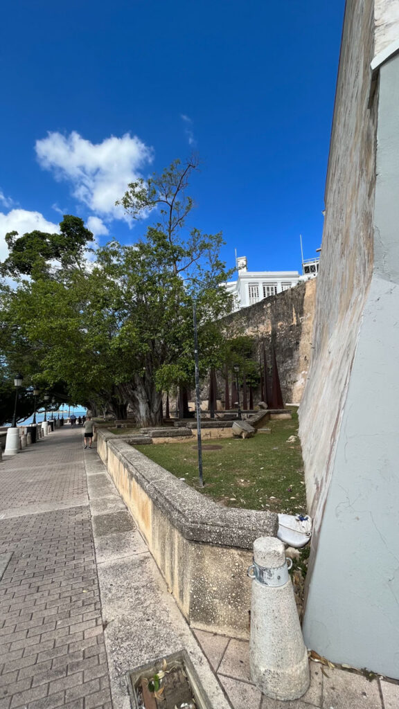 Near the beginning of our walk between San Juan Bay and the city wall in San Juan, Puerto Rico leading to Castillo San Felipe del Morro