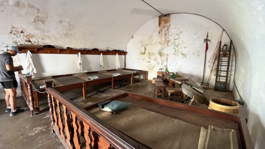 A room at Castillo San Felipe del Morro in San Juan, Puerto Rico