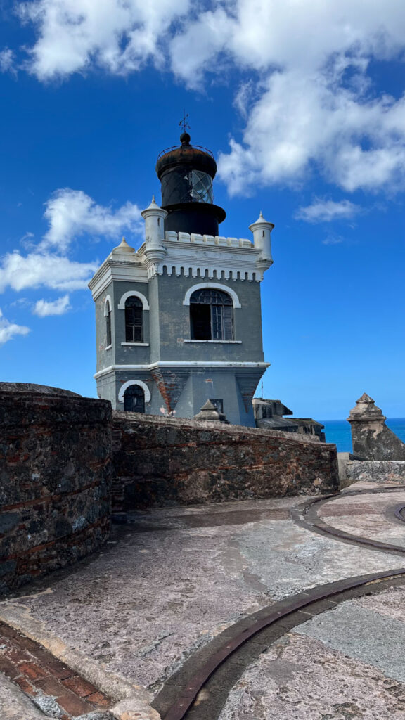 The Lighthouse at Castillo San Felipe del Morro in San Juan, Puerto Rico