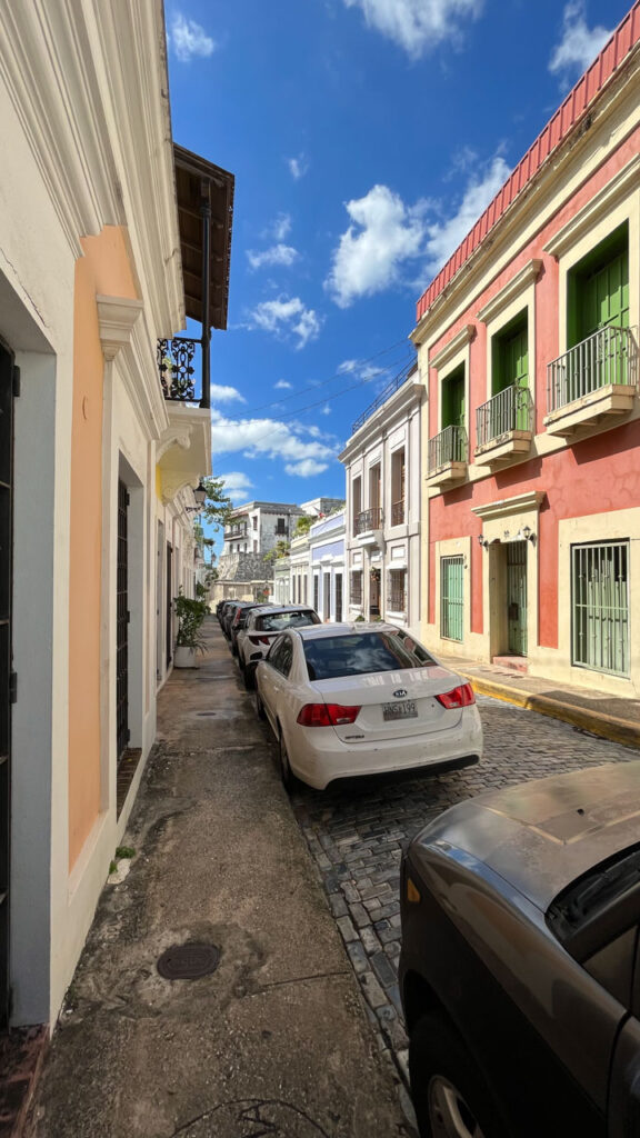 Walking around San Juan, Puerto Rico near Casa Blanca