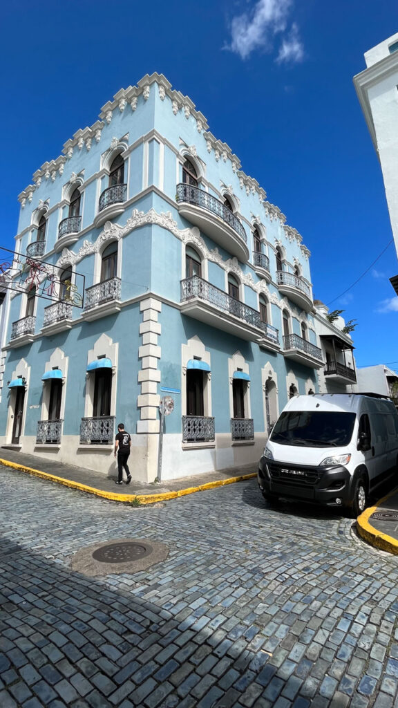 Walking around San Juan, Puerto Rico near Casa Blanca