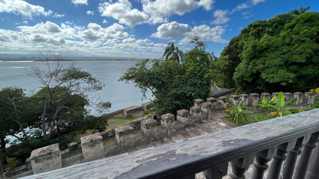 View from a balcony at Museo Casa Blanca (home built for Ponce de Leon) in San Juan, Puerto Rico