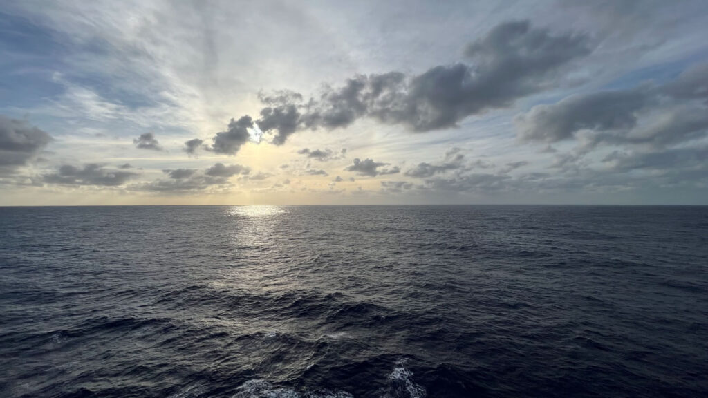 Afternoon on a Sea Day in the North Atlantic Ocean east of the Bahamas on the Carnival Venezia