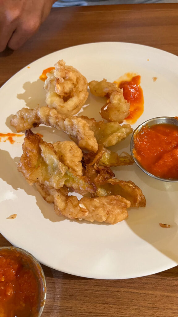 The Fritto Misto was delicious from Chef's Choice Italian theme at the Lido Marketplace lunch buffet on the Carnival Venezia