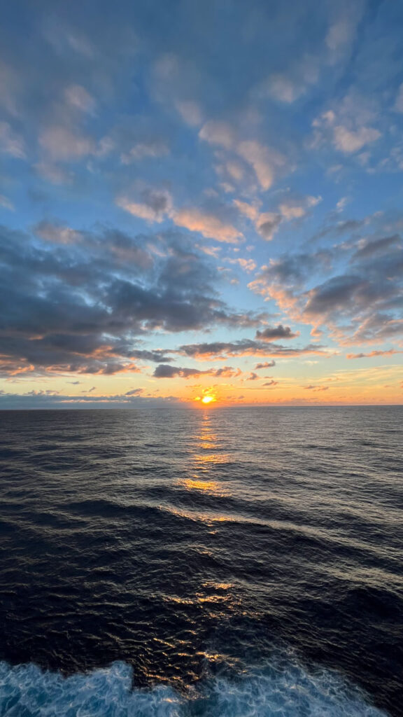 Another gorgeous sunset over the Atlantic Ocean was enjoyed from the Carnival Venezia