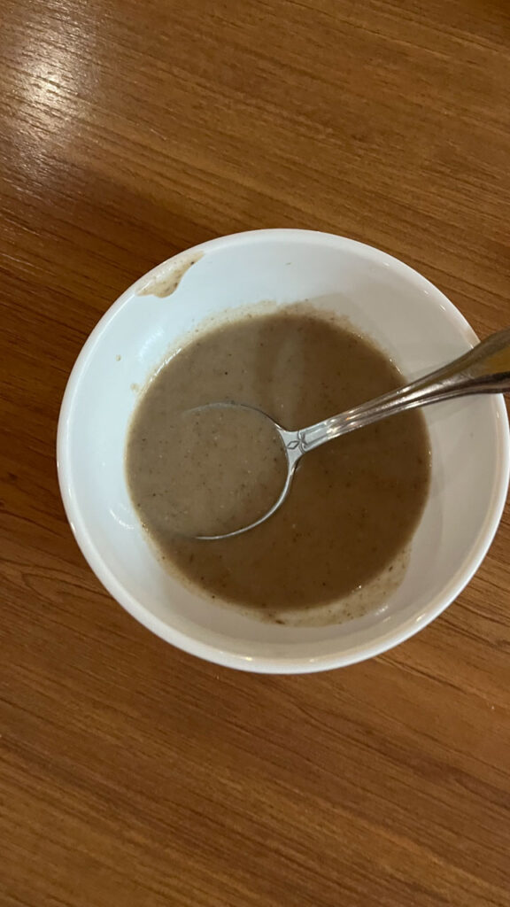 The Roasted Wild Mushroom Bisque from the Lido Marketplace Dinner Buffet on the Carnival Venezia