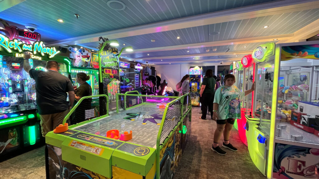 The Warehouse Arcade on the Carnival Venezia