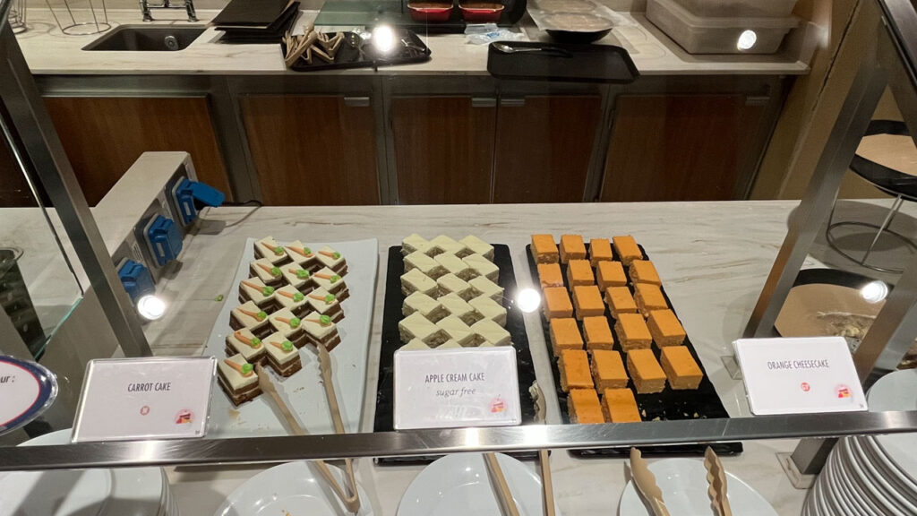 Desserts at the Sweet Spot at the Lido Marketplace dinner buffet on the Carnival Venezia